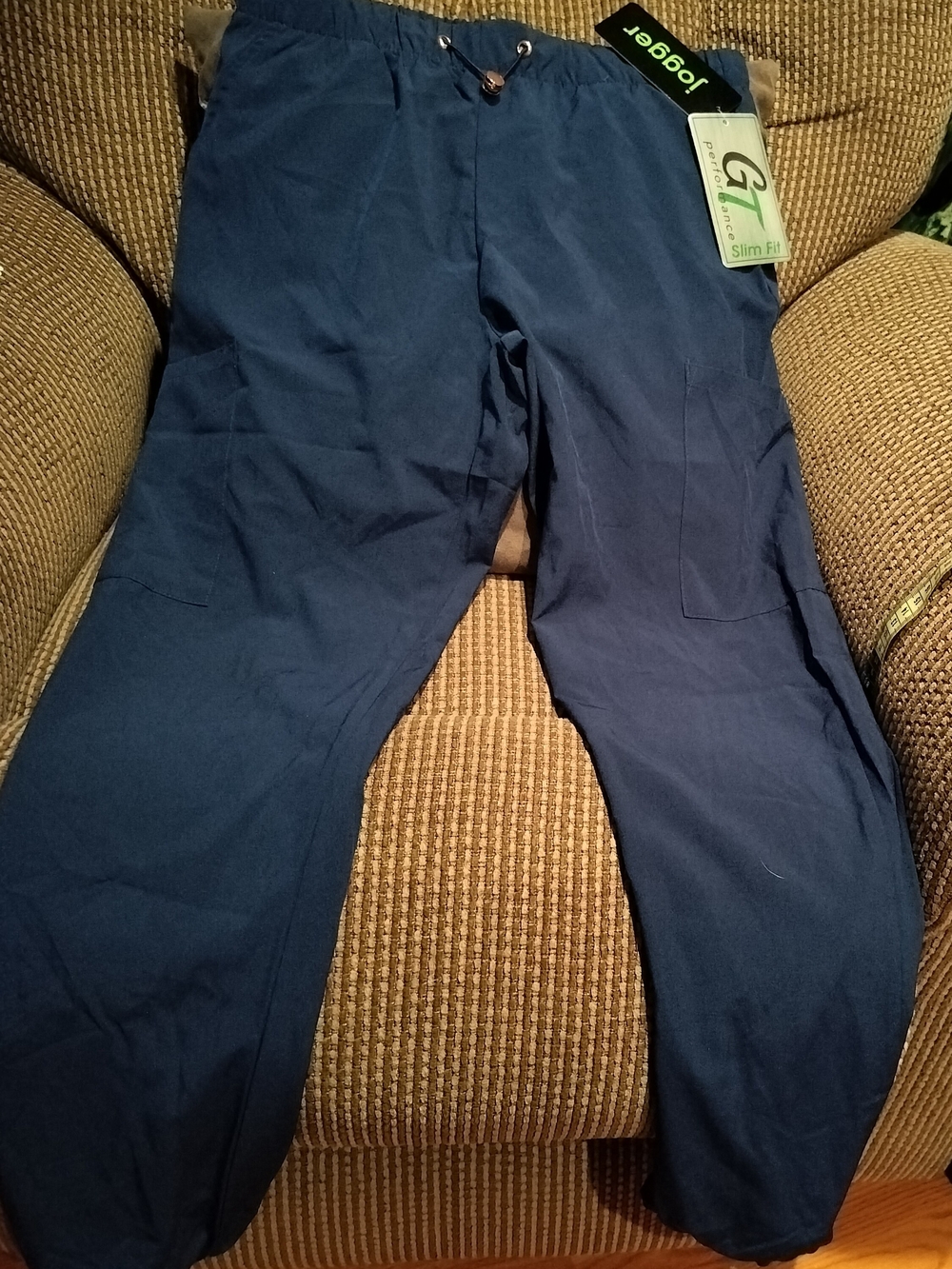 GT Performance Navy Jogger Pants Size Medium